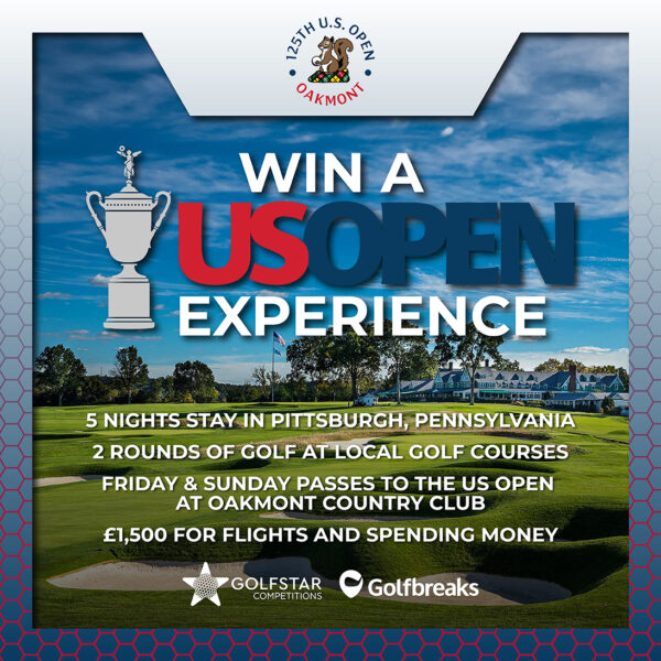 WIN A TRIP TO THE 2025 US OPEN CHAMPIONSHIP AT OAKMONT COUNTRY CLUB FOR 2 PEOPLE!