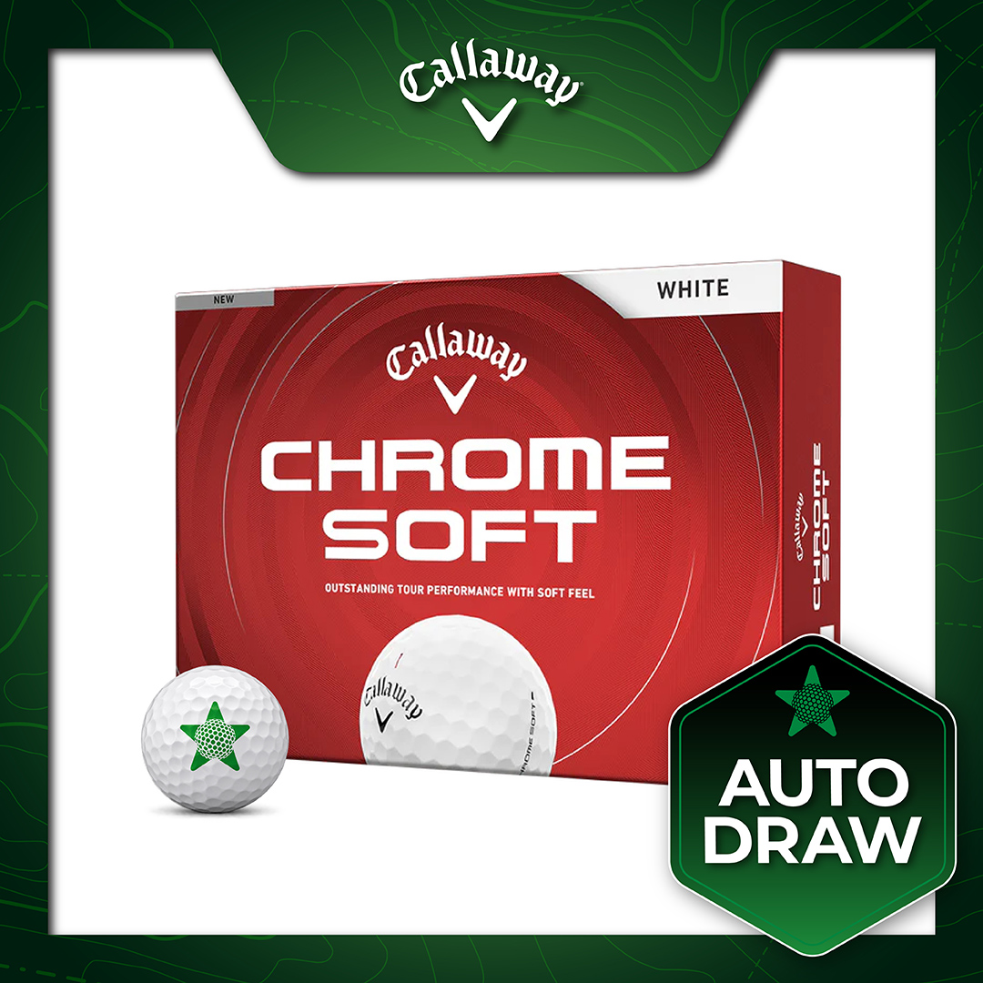 AUTO DRAW: WIN 12 DOZEN CALLAWAY CHROMESOFT GOLFSTAR LOGO BALLS #2