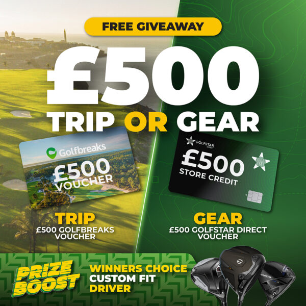 FREE ENTRY: WIN A £500 GOLFBREAKS VOUCHER OR A £500 GOLFSTAR DIRECT VOUCHER FOR FREE! PRIZE BOOST AVAILABLE (CHECK DESCRIPTION)