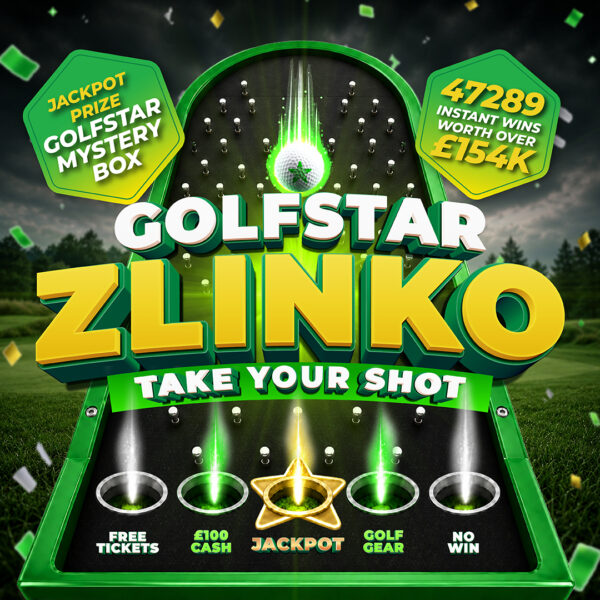 GOLFSTAR ZLINKO INSTANT WIN COMPETITION! £154,000 WORTH OF INSTANT WIN PRIZES WITH A ZLINKO FEATURE TO REVEAL YOUR INSTANT WIN PRIZE! #8