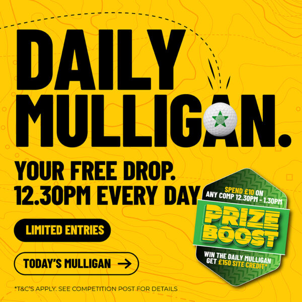 GOLFSTAR’S FREE DAILY MULLIGAN – EVERY TICKET WINS – PRIZE BOOST (28/10/26)